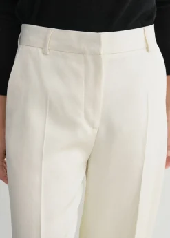 Buckled slouch trousers ecru