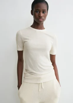 Classic rib tee winter white