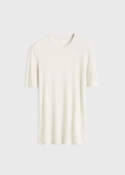 Classic rib tee winter white