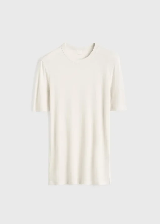 Classic rib tee winter white