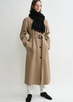 Classic wool scarf black