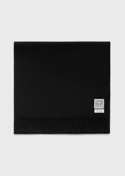 Classic wool scarf black