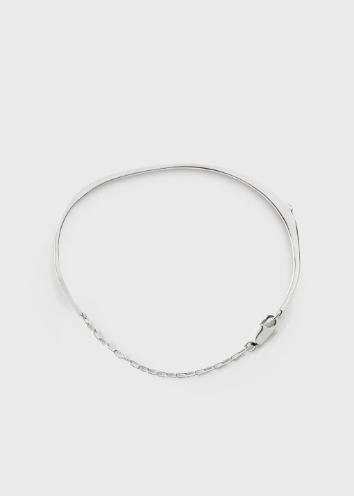 Diamond chain bracelet 18kt white gold