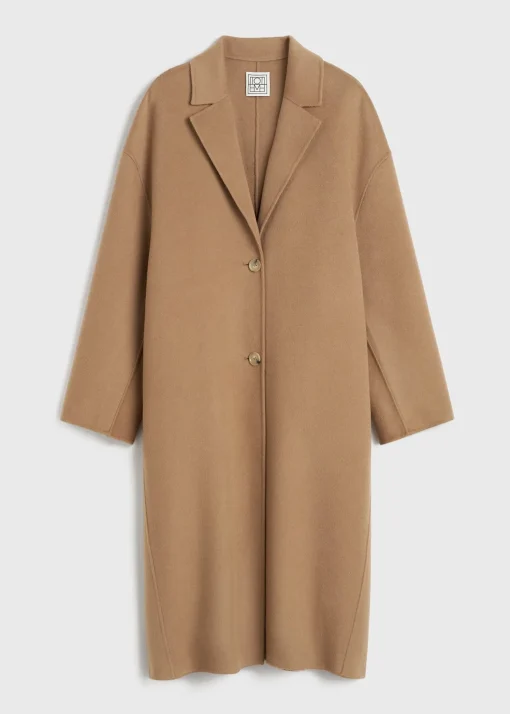 Doublé cocoon coat camel