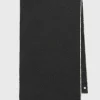 Embroidered wool cashmere scarf grey melange
