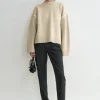 Embroidered wool cashmere knit harvest