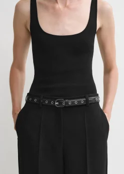Eyelet belt black