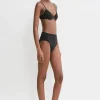 Half-cup bikini top black