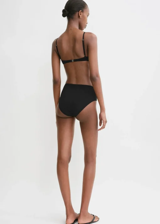 Half-cup bikini top black