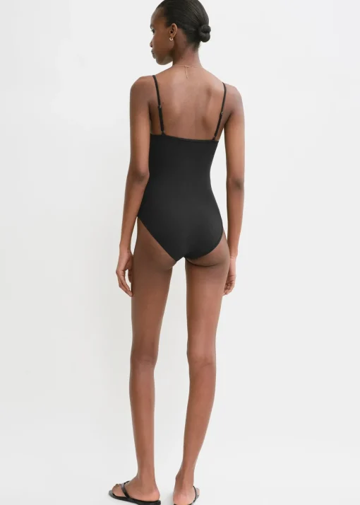Half-cup swimsuit black