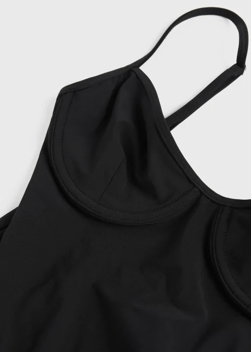 Half-cup swimsuit black