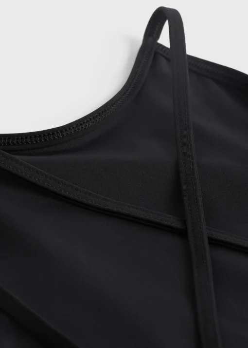 High neck swimsuit black