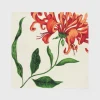 Honeysuckle silk scarf ecru/orange