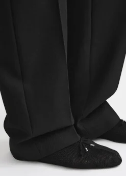 Knitted ballerinas black