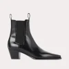 Leather city boots black
