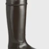 Leather riding boots coffee
