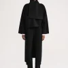Long doublé scarf black