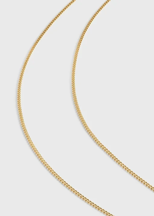 Long jasper necklace black/off white