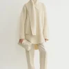 Long scarf knit off-white