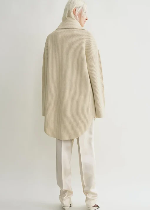 Long scarf knit off-white