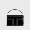Mini T-Flap Naplack bag black