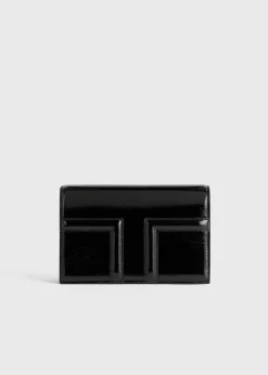 Mini T-Flap Naplack bag black