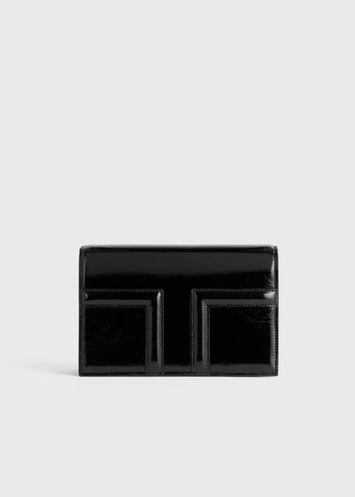 Mini T-Flap Naplack bag black