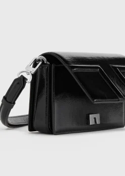 Mini T-Flap Naplack bag black