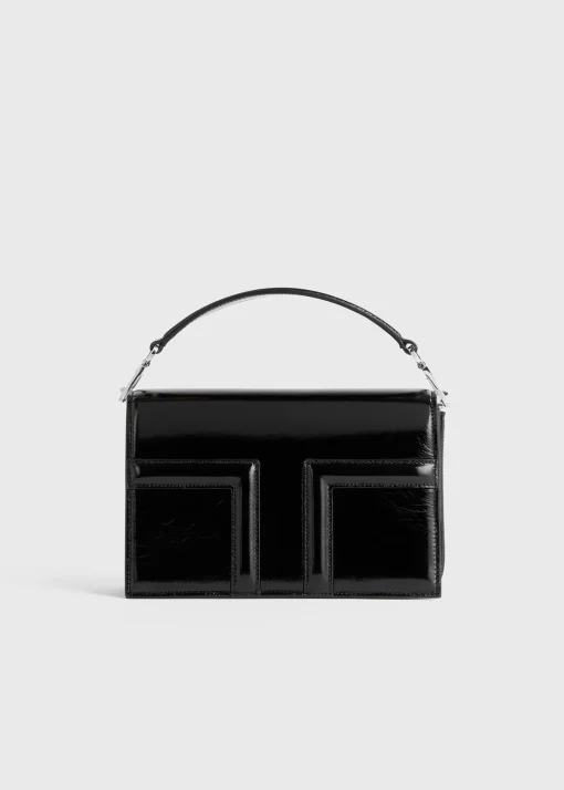 Mini T-Flap Naplack bag black