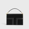Mini T-flap pony hair bag black