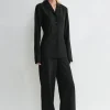 Monogram cady shirt black