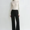 Monogram cady trousers black