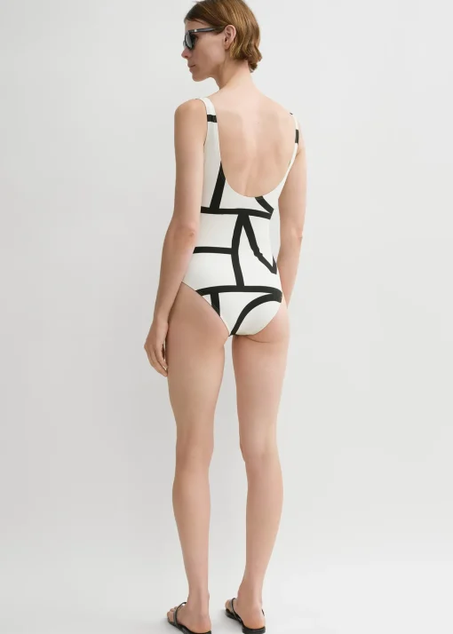Monogram swimsuit tofu
