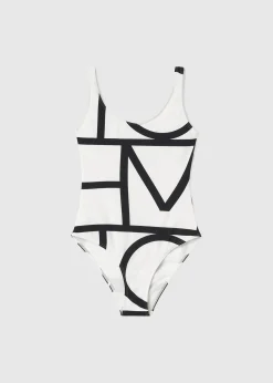Monogram swimsuit tofu