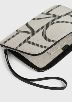 Monogram travel pouch ecru