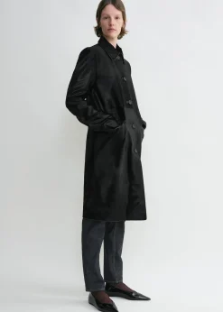 Pony hair coat black