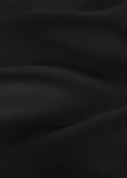 Satin triangle scarf black