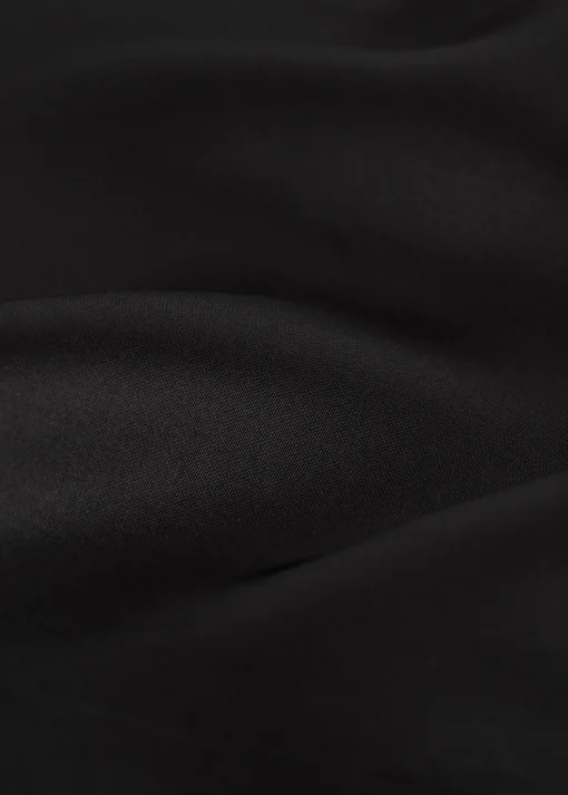 Satin triangle scarf black