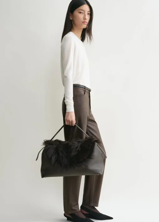 Shearling bag bark