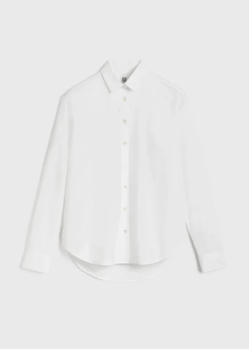 Signature cotton shirt white