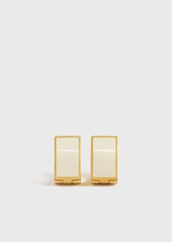Signature hoops ecru/gold