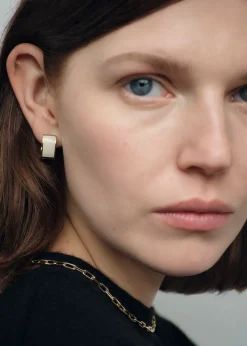 Signature hoops ecru/gold