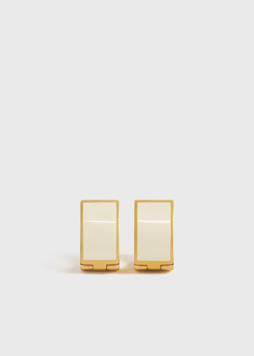 Signature hoops ecru/gold