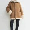 Signature shearling jacket biscuit