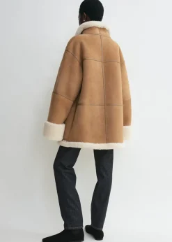 Signature shearling jacket biscuit