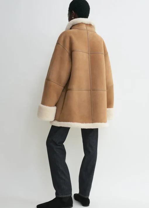 Signature shearling jacket biscuit
