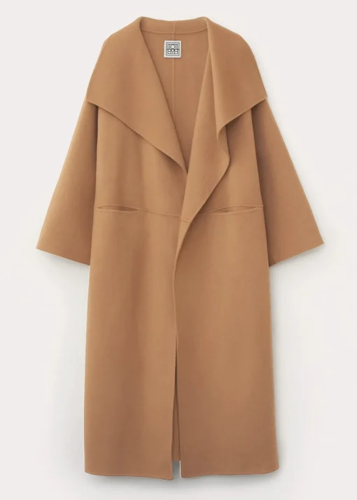 Signature wool cashmere coat camel