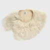 Silky shearling collar cream