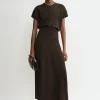 Slouch waist dress bark
