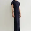 Slouch waist dress navy